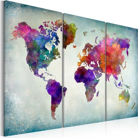 Quadro - Il mondo a colori - 90x60 (1/4)