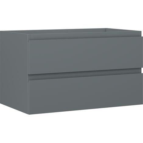 Mexen Orio Badezimmer-Unterschrank 80 cm, 2 Schubladen, Mattgraphit - 91A10-08047-2-BFF66 (1/5)