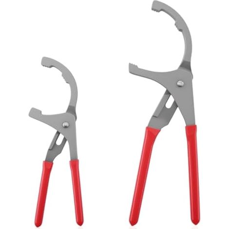 Pince à filtre à huile de 22,9 cm et 30,5 cm, ensemble de pinces réglables pour filtre à huile, outils de retrait de filtre à huile compatibles avec la plupart des filtres de moteur de (1/5)