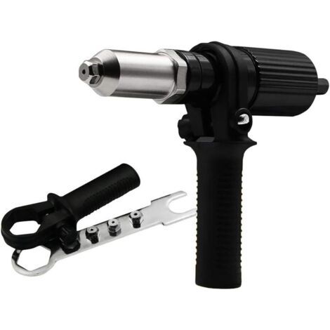 Machine d'écrou de Rivet électrique Connecteur d'écrou de Rivet Professionnel Outils à Main Amélioration de L'Habitat pour Perceuse électrique sans Fil Rivetage (1/4)