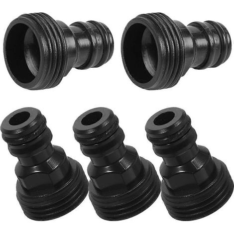 Raccords de tuyau d'arrosage en plastique résistants au vieillissement, pour jardiniers, contrôle du débit d'eau (lot de 5) (1/5)