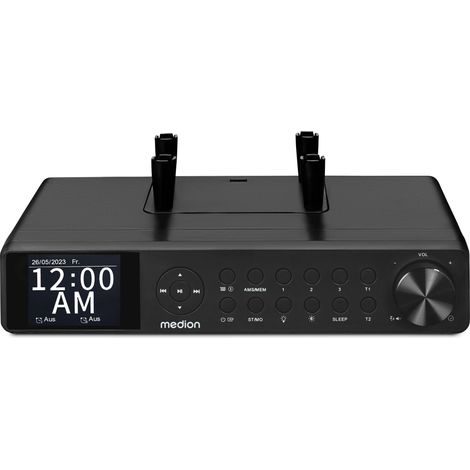 Küchenradio - MEDION - DAB+ - 2x3W RMS - Schwarz