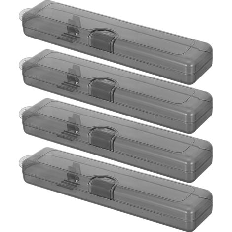 Silicone Bathroom Tray in Black Rectangular Design and