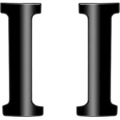 Autocollant de garniture de bouton de poignée intérieure de porte centrale pour noir brillant-- (1/5)
