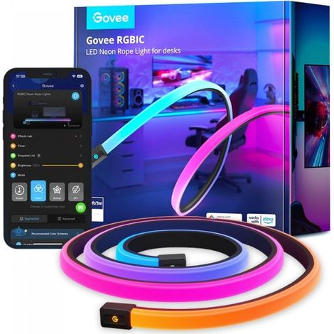 GOVEE H61C3 LED-STREIFEN-SCHREIBTISCHBELEUCHTUNG, RGBIC (1/2)