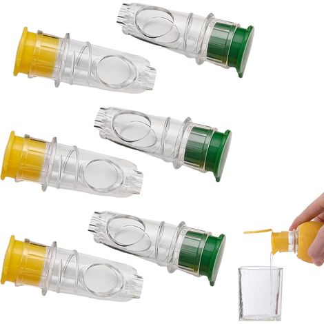 6 Pièces Presse Agrume, Lemon Squeezer et Citrus Squeezer, Exprime-Agrumes en Plastique pour Cuisine Bar Camping Préparation de Cocktails (1/5)