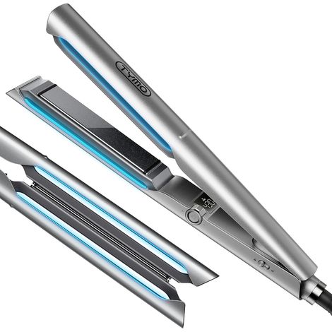TYMO Hair Straightener, One-Step Smoothing and Soft Curls, 25 mm Plates, 500 M Negative Ions, Anti-Burn, 3 x Smoother, Styling 2 x Faster, Less Heat Damage (1/5)