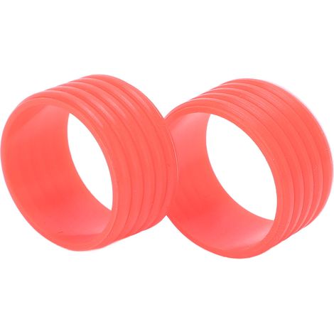 Lot de 2 anneaux en silicone roses absorbant la transpiration pour grip de raquette de tennis. (1/5)