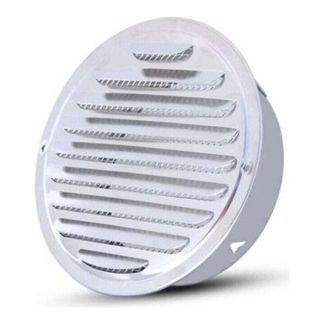 Ventilation Grille - Round Ventilation Grille,Stainless Steel Ventilation Grille Hole,Ventilation with Net, Round Exhaust Pipe Ventilation Grille,Suitable for 100mm Opening-- (1/5)