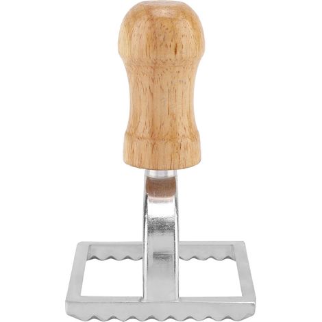 Emporte-Pièce Ravioli - Moule Aluminium Et Bois - Pour Pâtes Fraîches Maison - 1 Pièce (1/5)