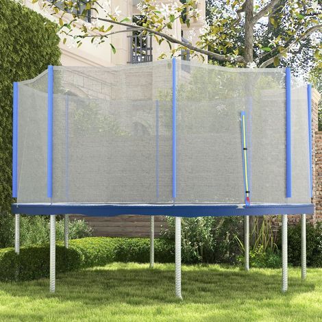 Ersatznetz für Trampoline Ø 366 cm, 8 gerade Stangen, Sicherheitsnetz für Trampoline, Reißverschluss-Eingang (1/5)
