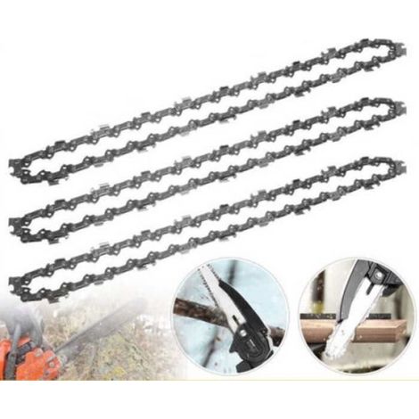 Chaine Tronçonneuse - 18 Pouces 45 Cm - Pas 3/8 Low Profile - Jauge 0 050 Pouces - 62 Maillons - Lot De 3 (1/3)