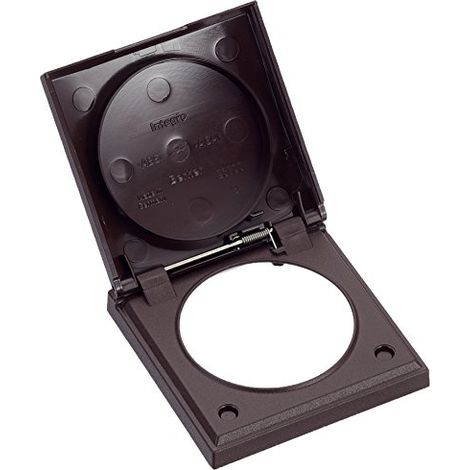 BERKER 0918282501 RAHMEN 1FACH MIT KLAPPDECKEL INTEGRO FLOW BRAUN, OPACO (1/2)