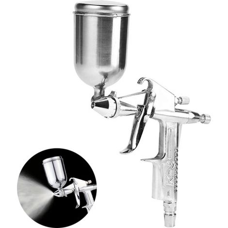 Aérographe K3 Haute Précision 0,3 mm - Pistolet Retouche Auto, Meubles, Sacs & Cuir - Idéal Petites Surfaces - Outil Pro & DIY (1/5)