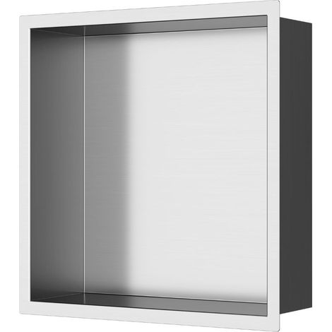 Swiss Aqua Technologies Aurum Nicchia per doccia da incasso, acciaio inox 304, 30x30x10cm, cromo spazzolato (SATAURN3030BS)