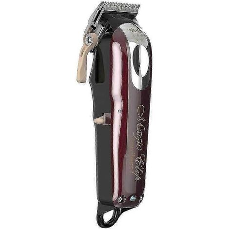 Tondeuse à cheveux professionnelle sans fil Wahl Magic Clip 5 étoiles avec levier de réglage de la hauteur de coupe Tondeuse professionnelle sans fil WAHL MAGIC 8148 CLIP 5 étoiles avec 8 sabots
