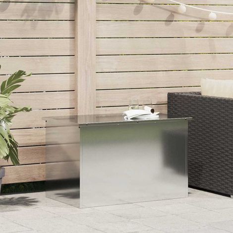 Außenlagerbox Silber 80 x 50,5 x 50 cm Stahl