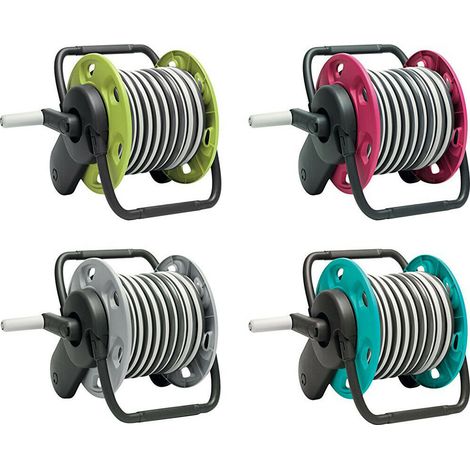 Avvolgitubo Acqua Giardino Portatile 15mt + Lancia Mini Concept Ready Garden - Colore: Grigio (1/5)
