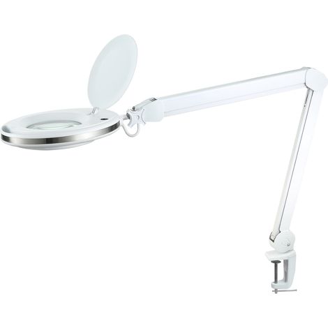 Lámpara de taller con lupa cosmética, LED 60x, 5 dpi, 10 W, 6500 K, ajustable, Rebel (1/3)