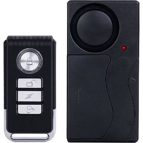 Alarme de Moto de Vélo Anti-vol 105dB, Alarme de Capteur de Mouvement de Vibration de Sécurité sans Fil avec Télécommande pour Fenêtre de Porte de Véhicules de Voiture de Vélo (1/3)