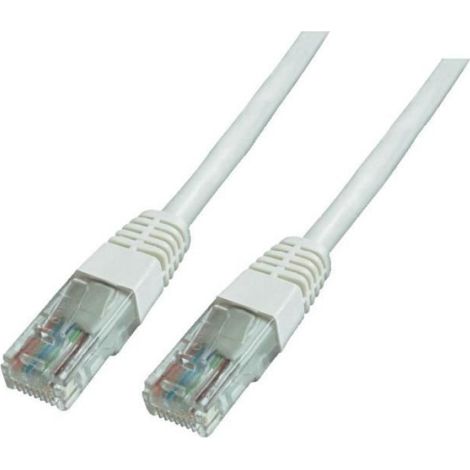 Câble Réseau Cat 6 - U/UTP - 2 m - Connecteur RJ45 Mâle - Blanc