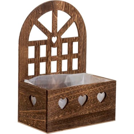 Soporte de madera marrón 25x15x35.5 (1/5)