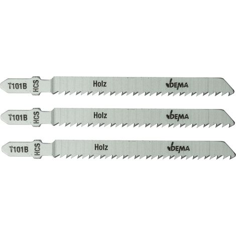 Stichsägeblätter Säge Schneidblätter T-Schaft T101B für Holz Kunststoff 3er Set (1/4)