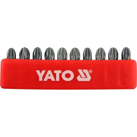 Set di punte da 1/4" (6,3 mm) PZ3x25mm 10 pezzi