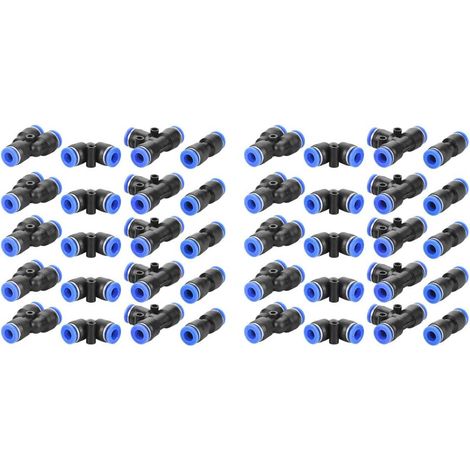 Raccord Rapide Pneumatique - Filetage Précis - Rotation 360° - Pour Tuyaux Pneumatiques - Lot de 2 (1/5)