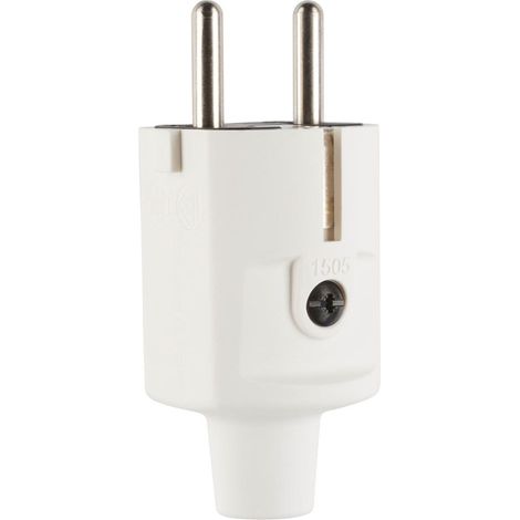 ABL Schutzkontaktstecker 16A 250V Kst IP20 ger ws 16AKunststoff Schraubkl (1/5)