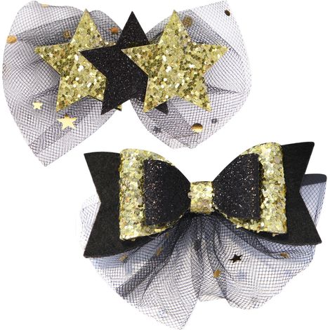 Lot de 2 barrettes à cheveux pour célébrer le Nouvel An, accessoires photo féminins, ajout glamour. (1/5)