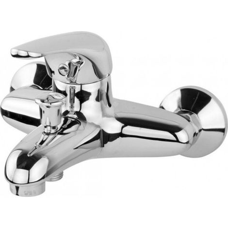 TrAdE Shop Traesio - Miscelatore Per Vasca Modello Capri Cromato Monoforo Monocomando Rubinetteria -