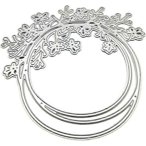 Moule en acier au carbone pour la création de couronnes de fleurs, à faire soi-même moule pour la fabrication de cartes et d'albums de scrapbooking. (1/5)