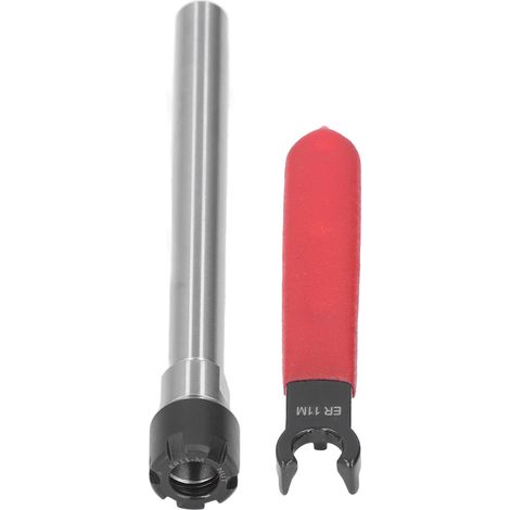 Rallonge droite longue pour porte-pince de serrage CNC, plage de serrage de 17 mm, clé (C10ER11M100L 100 mm)