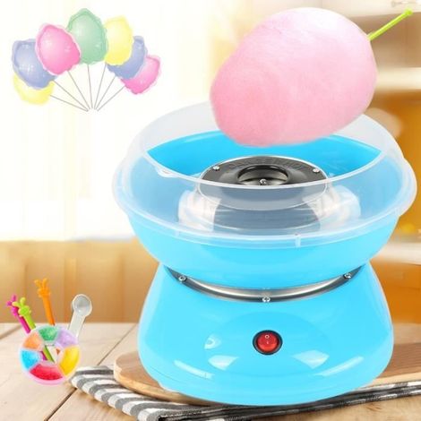 Machine à barbe à papa pour Enfants, Machine à Bonbons Fabricant Automat Cotton Candy 500W (Bleu ciel) (1/4)