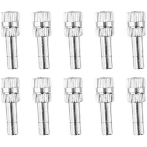 Buses de brumisation pulvérisation Buse à connexion rapide jardin pression basse 30 pièces 0.8mm(0.0315in) Pièces 0.6mm(0.0236in)