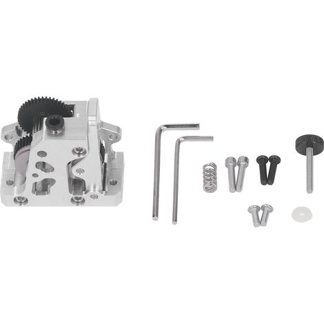 Extruder-Upgrade-Kit mit Untersetzungsgetriebe aus gehärtetem Stahl für 3D-Drucker, silbernes Zubehör (1/5)