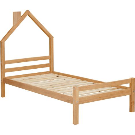 Alpi-Lit maison 90x200 cm en pin brun (1/5)