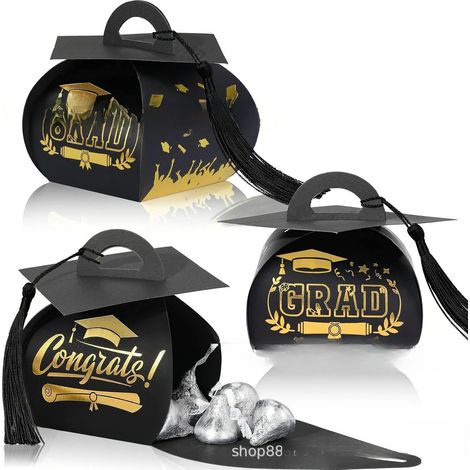 New Arrival 2026 Graduation Candy Gift Box - Black and Gold -