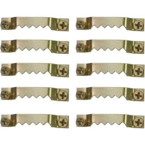 50 Pièces Accroche Tableau Crochets Cadre Photo Kit de Suspension pour Cadre Photo Attache Cadre à Double Trou Métal pour Fixation Photo Suspendue Cadre Affiche Toile Ouvrage (1/4)