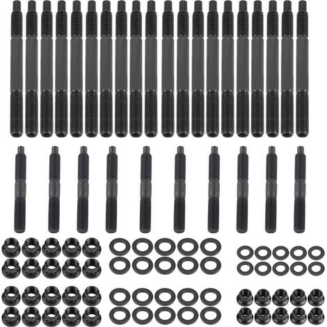 Kit de goujons de culasse, 1 jeu Kit de Goujon de Cylindre de voiture Goujon de Culasse en acier inoxydable pour moteurs LS1 LS3 5.3L 5.7L 6.0L 2004 (1/5)