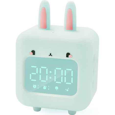 Réveil lapin, réveil enfant, réveil numérique pour chambre, avec veilleuse et minuterie, cadeau d'anniversaire pour garçons et filles. (1/5)