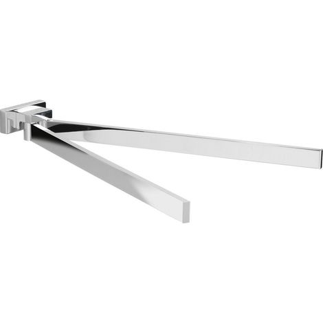 Inda - Handtuchhalter mit doppeltem Gelenk Lea Chrom glänzend L.38 cm