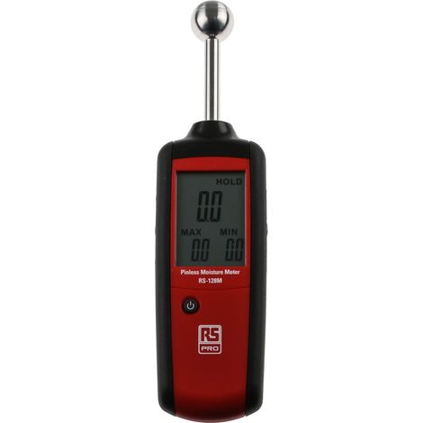 Rs Pro – Hygromètre numérique RS-128M – Détecteur d'humidité avec alimentation par batterie AAA – Précision 100% pour espaces professionnels