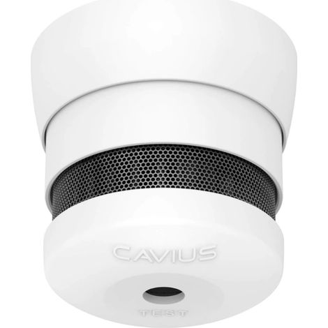 Détecteur de fumée certifié NF – Alimentation pile Lithium 10 ans – Détection photo-électrique haute sensibilité – Puissance acoustique 85dB – Cavius (1/5)