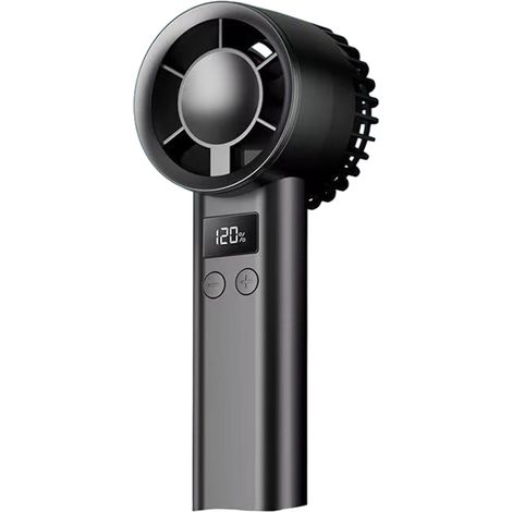 ventilateur portable à 120 vitesses écran LCD rechargeable USB (1/5)