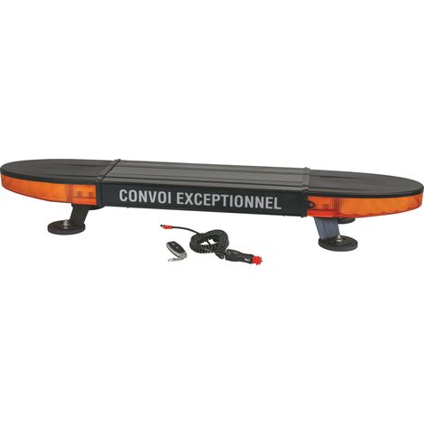 Rampe de signalisation LED 12/24V 100cm magnétique rechargeable – 52 LED – 8 modes de flash – IP65 – 16950 – Sodiflash (1/9)