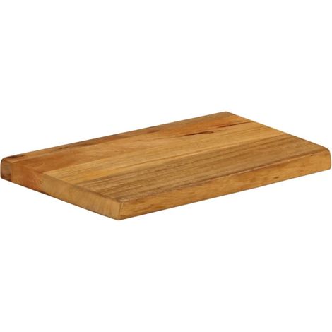 Dessus de table  Dessus de bureau  Plateau de table à bord vivant 40x30x3,8 cm bois massif manguier