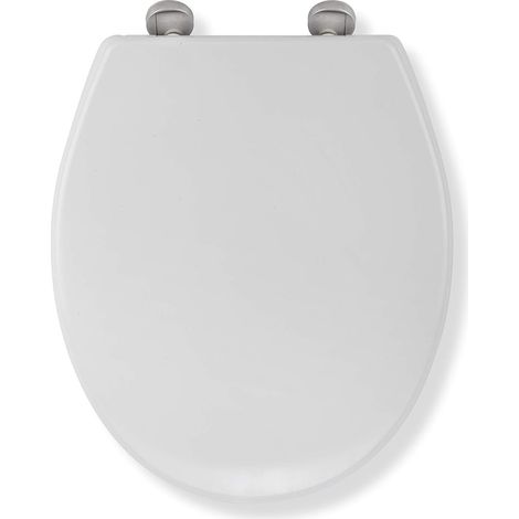Croydex Round Toilet Seat with Flexi-Fix Anti-Slip in White - Eldon (1/5)