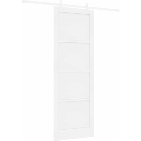 Maison Exclusive - Schiebetür Weiß 83 x 232 cm Massives Kiefernho